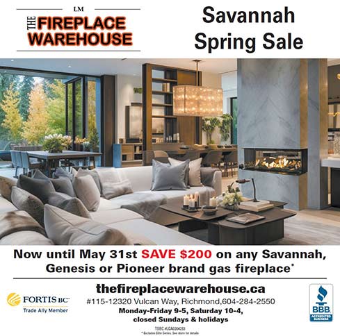 Savannah Fireplace Promo for Spring 2024