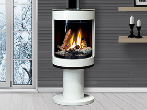 Enviro S50 Carrara White freestanding gas stove