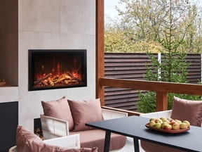 Amantii Traditional Bespoke-Bespoke-Electric outdoor fireplace