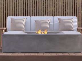 Pyromania MODerne Concrete Fire Table 58” x 32” - gas