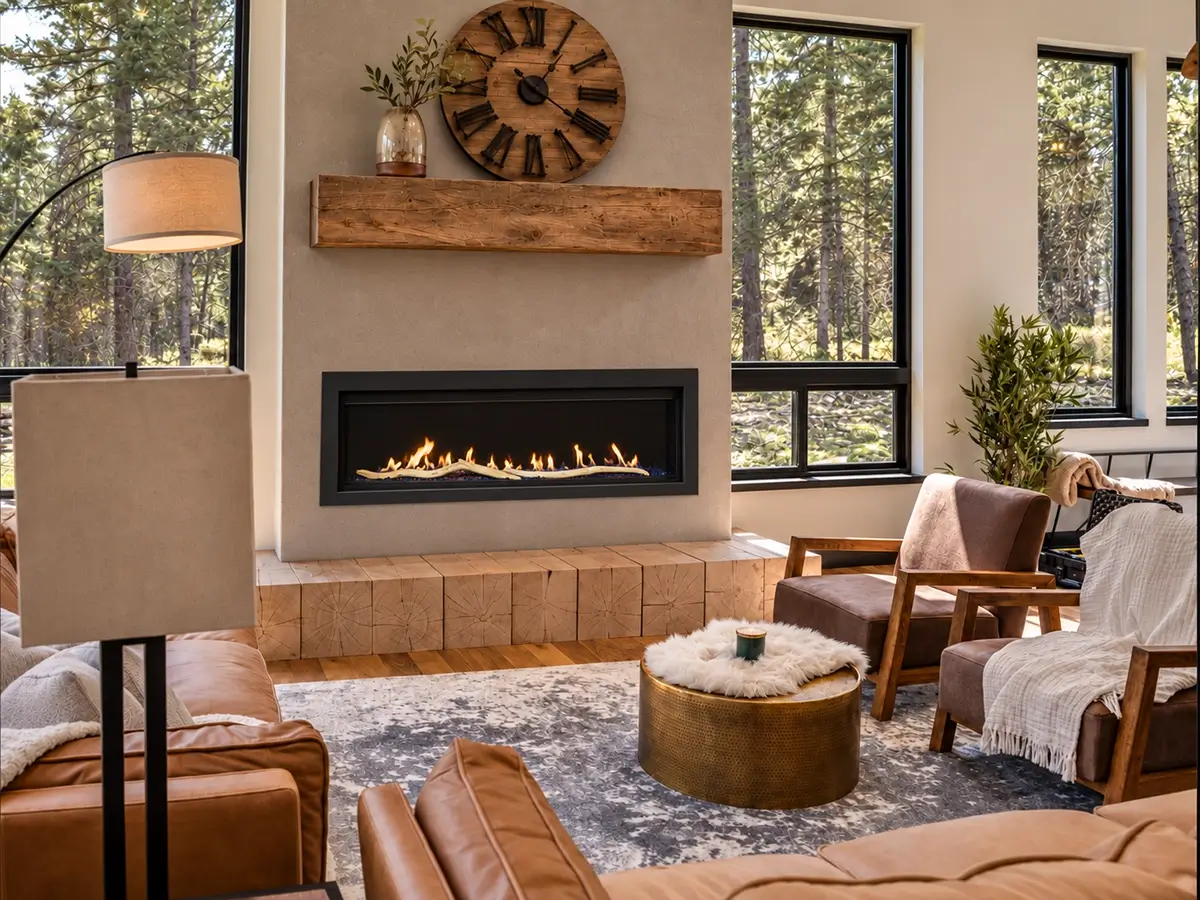 Savannah linear gas fireplaces